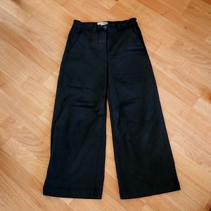 Everlane Wide Leg High Rise Cropped Straight Jeans